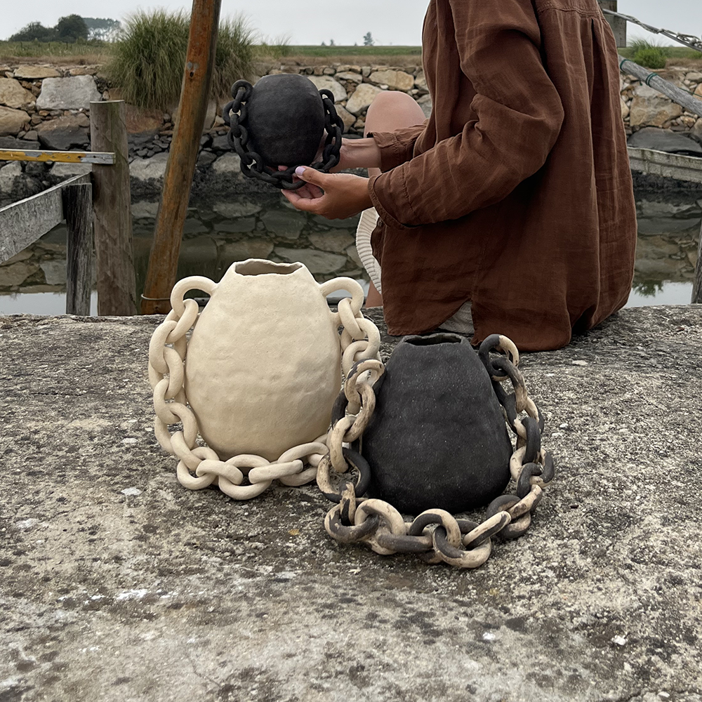 Peça decorativa Âncora · branco