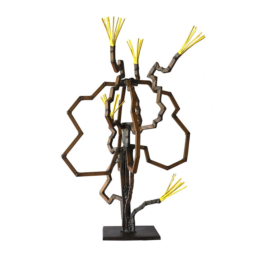 Escultura da coleção "Árvore, Solo e Inflorescências II"