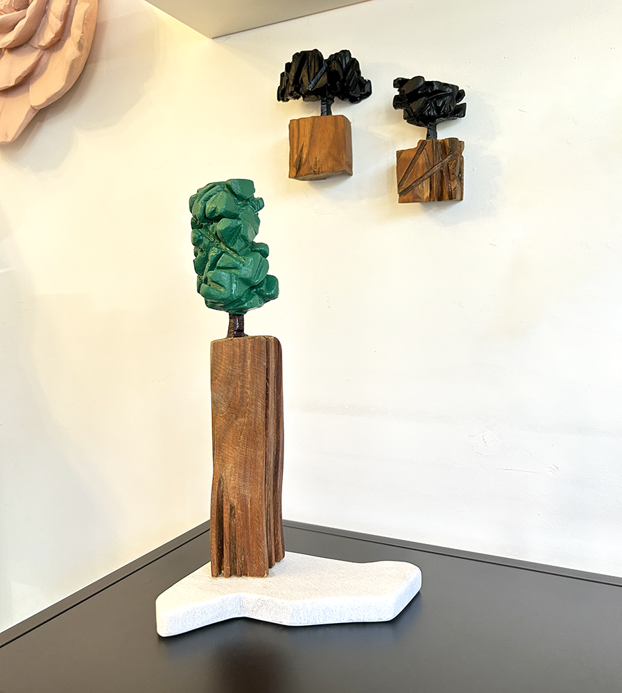 Escultura da coleção "Árvore e Solo"