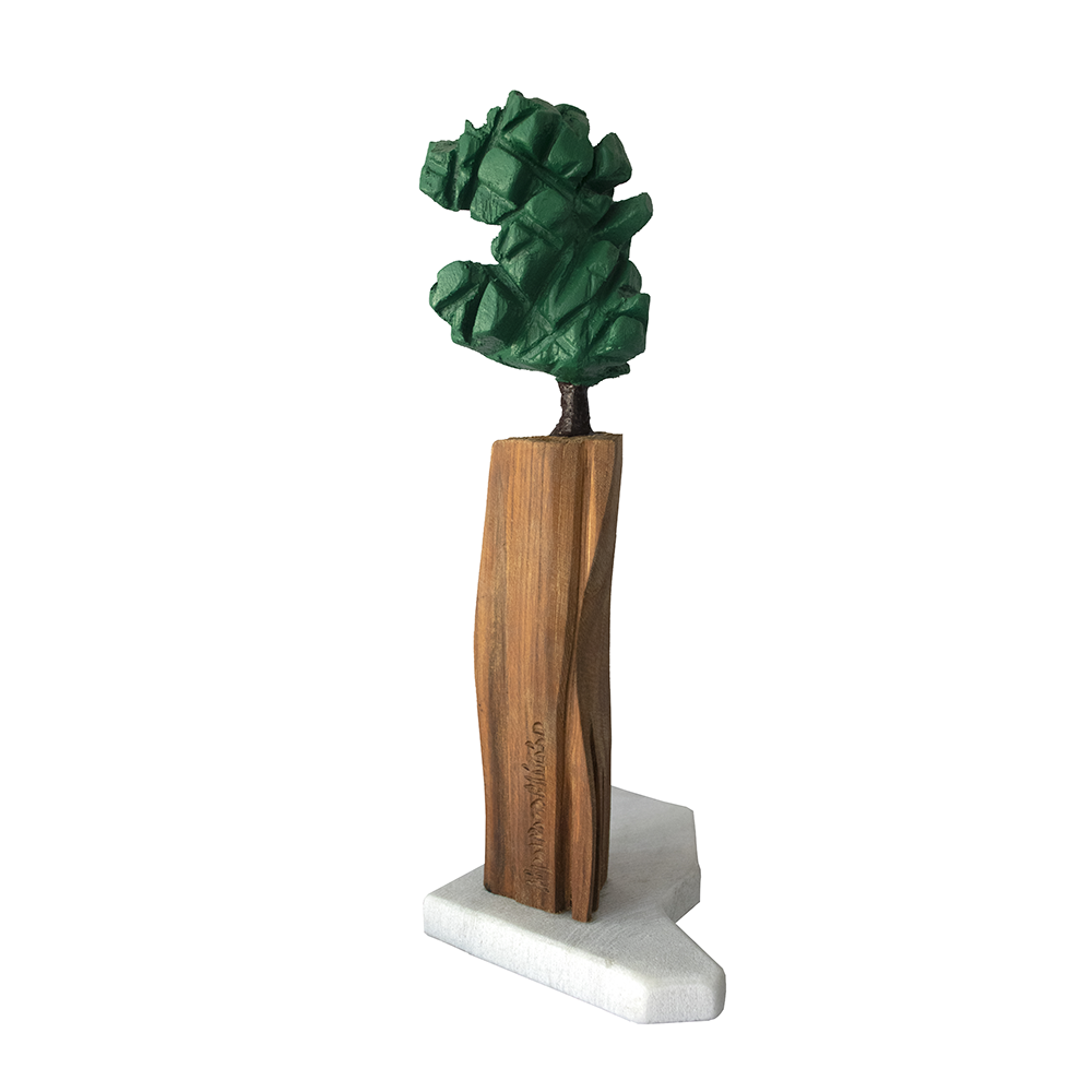 Escultura da coleção "Árvore e Solo"