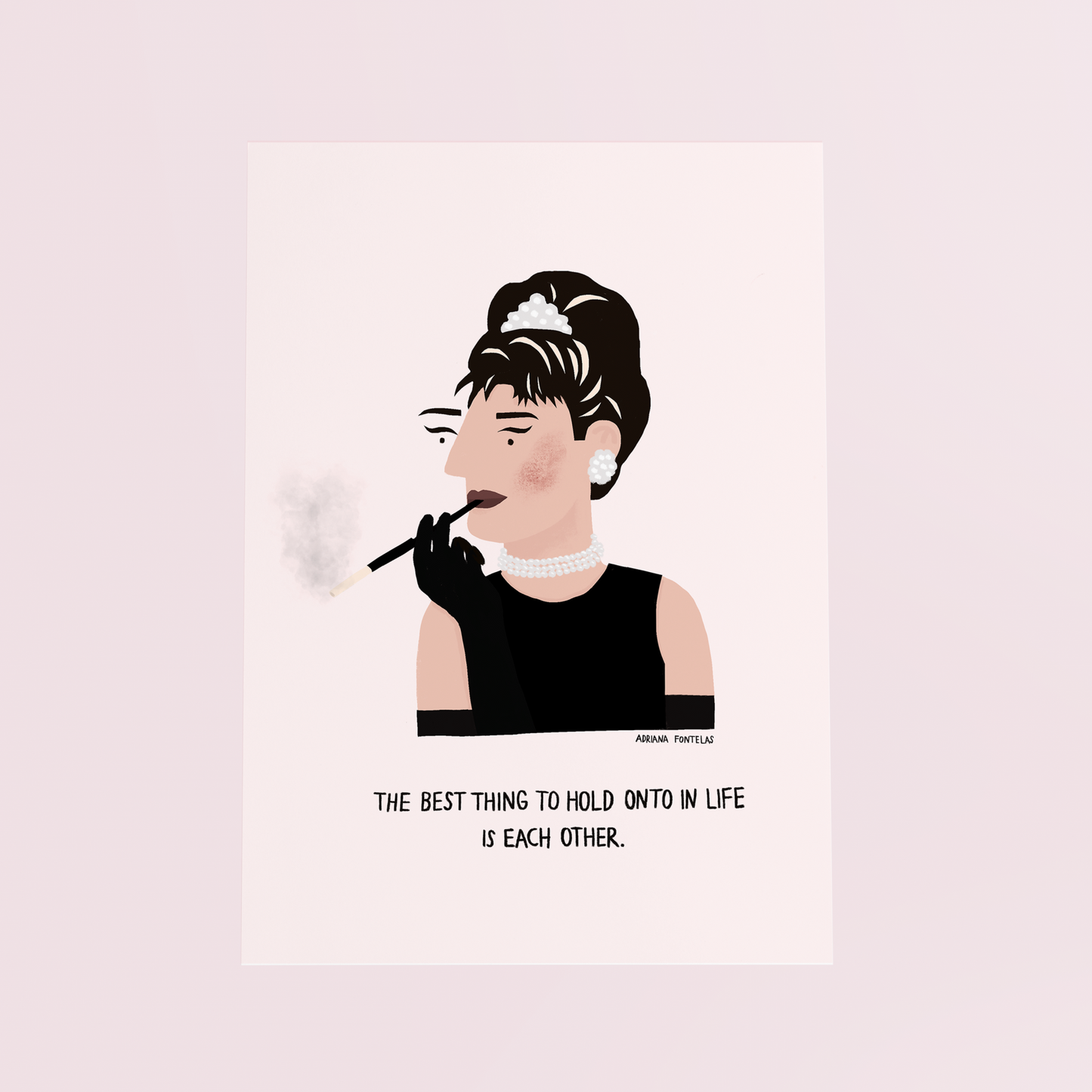 ILUSTRAÇÃO "AUDREY HEPBRUN"