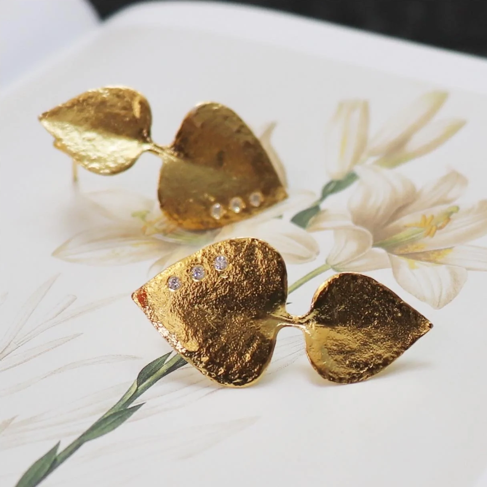 Brincos CORACA GOLD