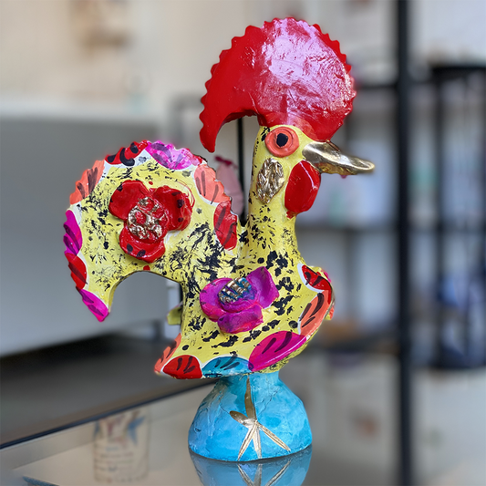 Yellow Rooster | Figurative of Barcelos