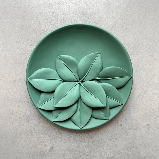 Prato Folhas | Escultura de Parede em Gesso | Iva Viana