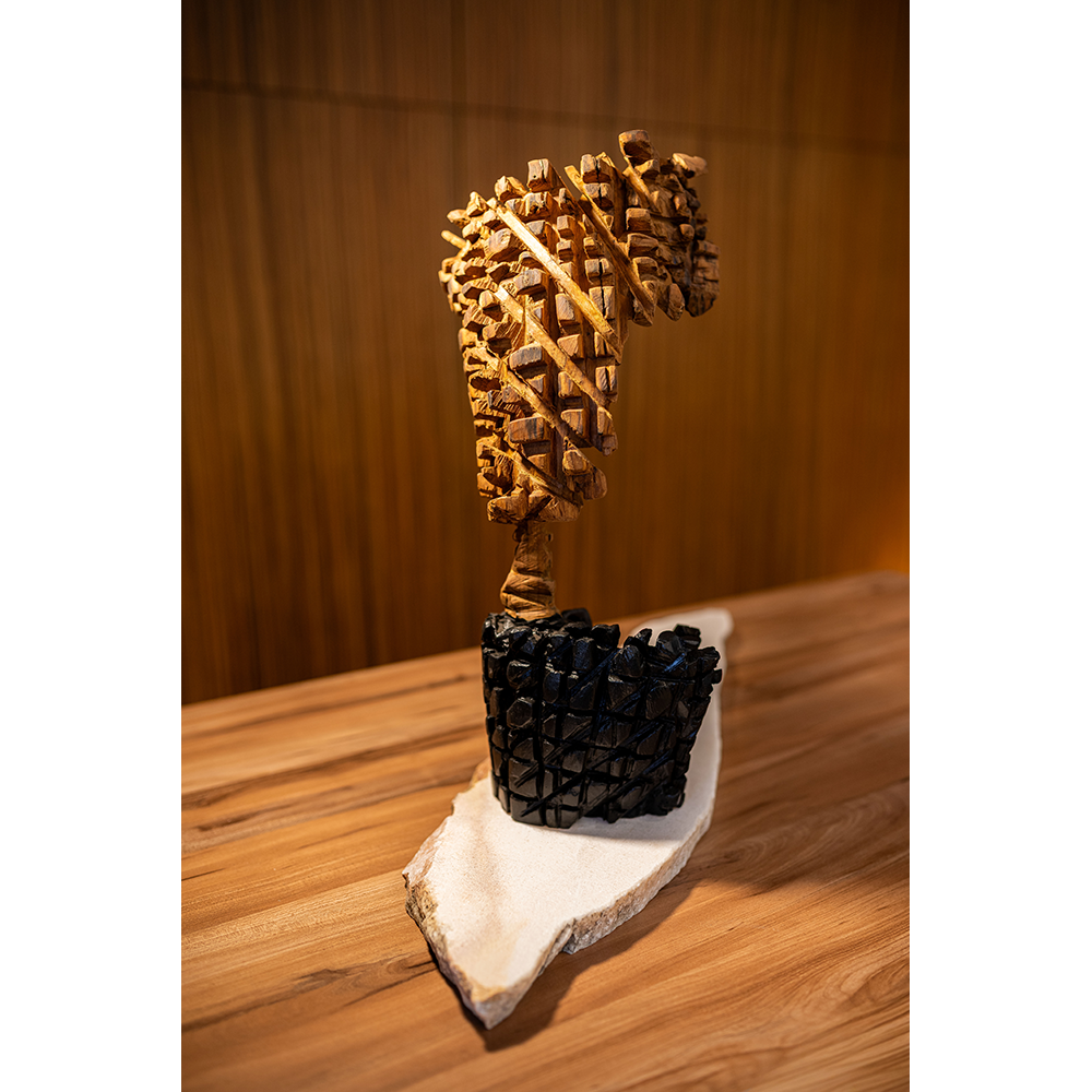 Escultura da coleção "Árvore e Solo"