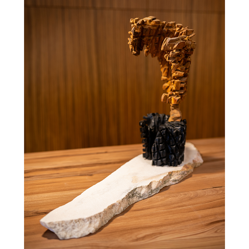 Escultura da coleção "Árvore e Solo"