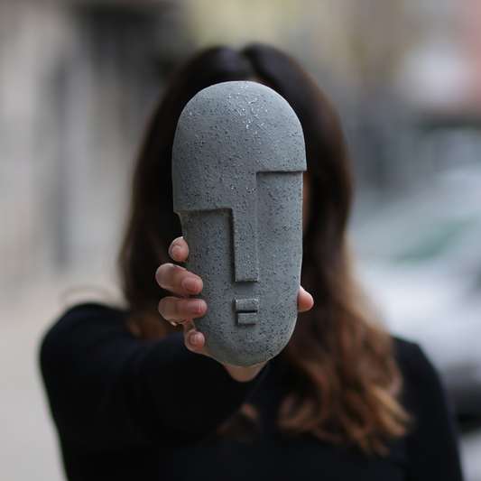 Máscara de Grés para pendurar na parede