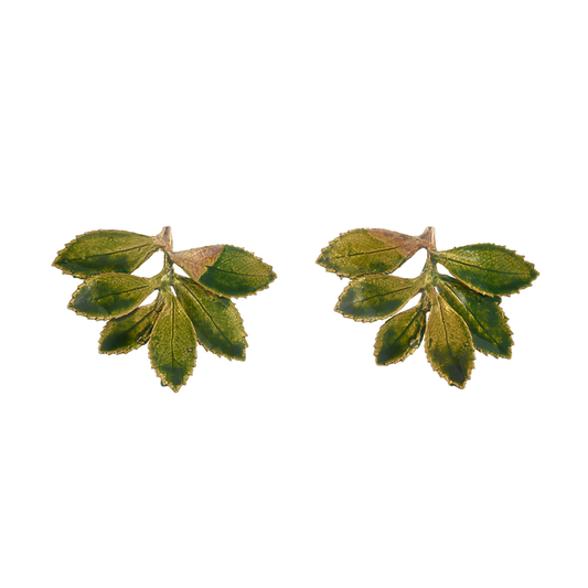 Green RUBER FOLIUM earrings