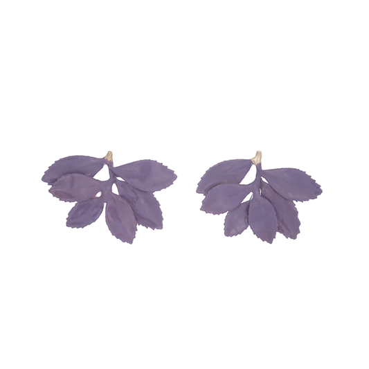 Very peri RUBER FOLIUM earrings