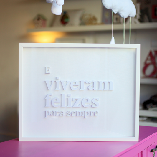 Quadro "E Viveram Felizes..."